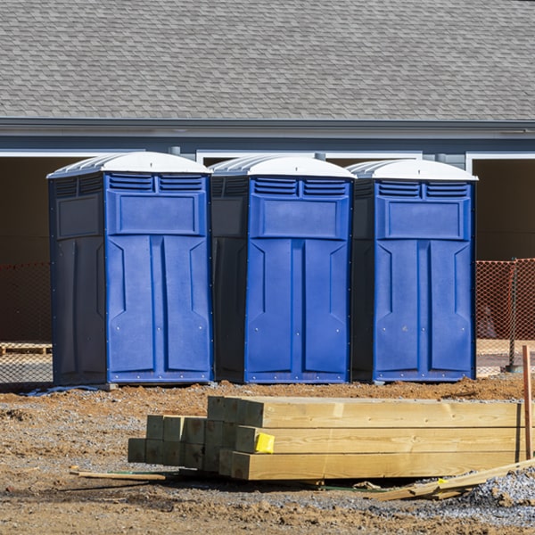 how can i report damages or issues with the porta potties during my rental period in West Union